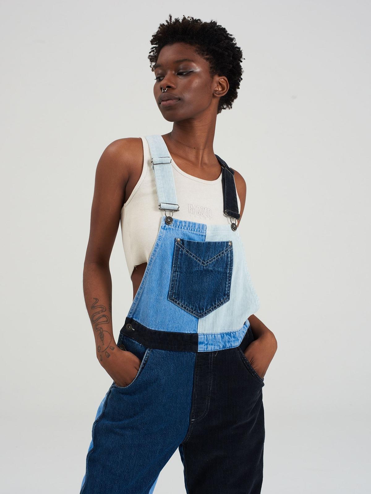 Disolver Dungaree - Blue Mix