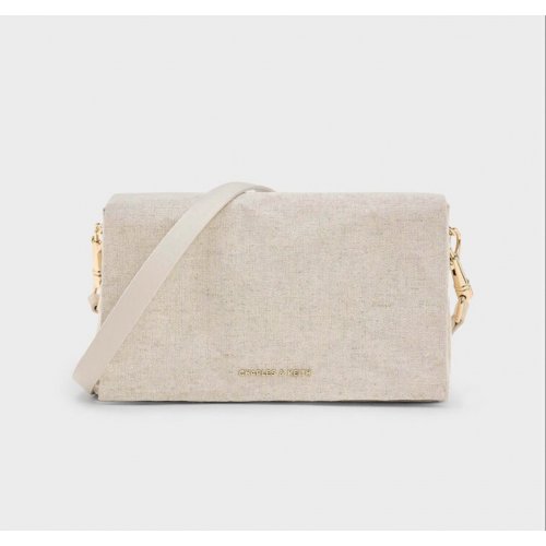  Matina Canvas Crossbody Bag - Beige 