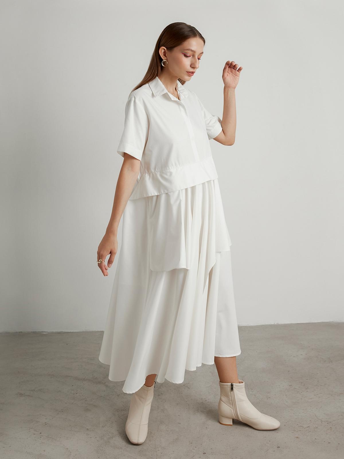 Beaufort Shirt Dress - Cream