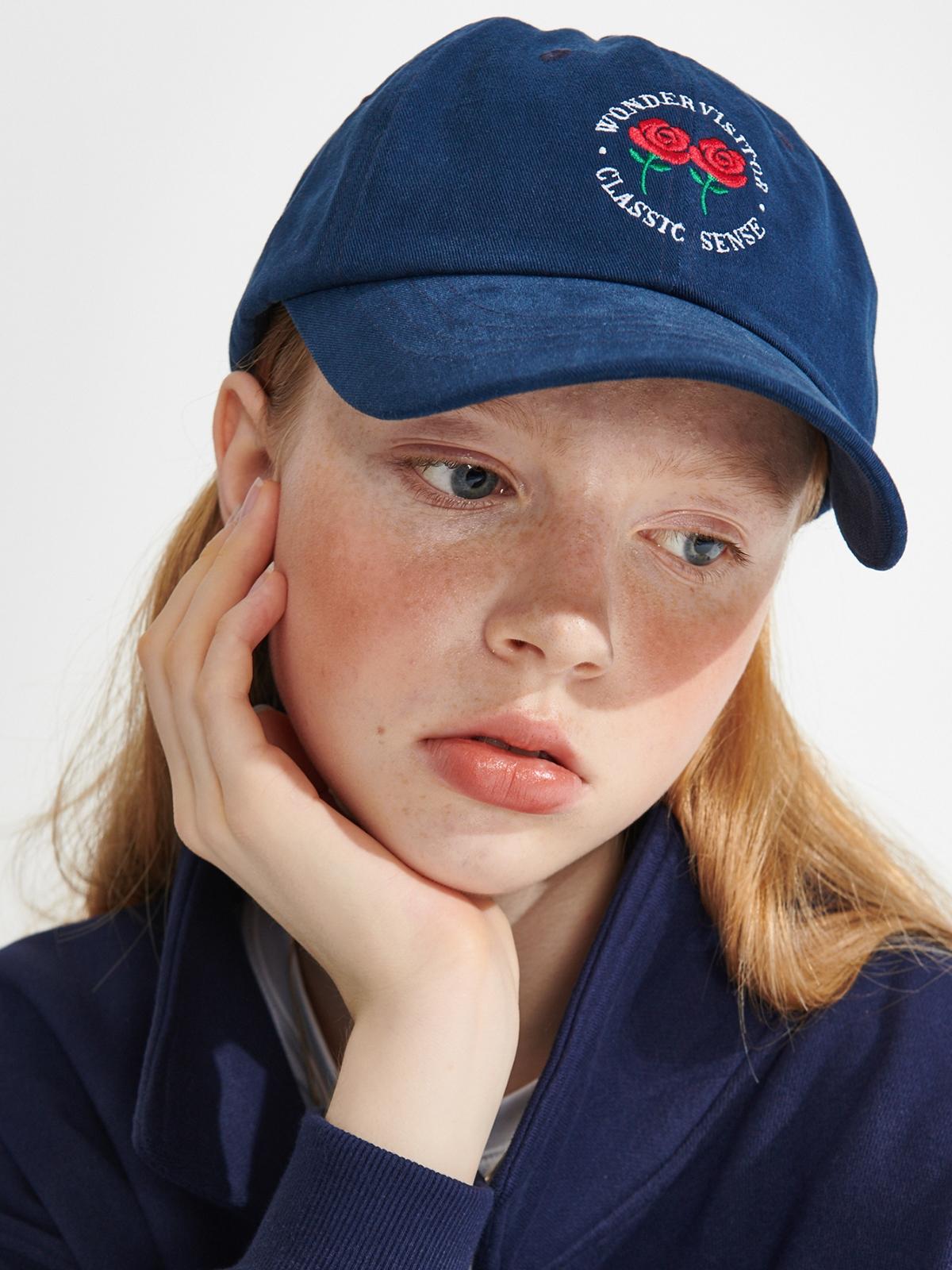 Wonder Visitor x Logo Ball Cap - Navy