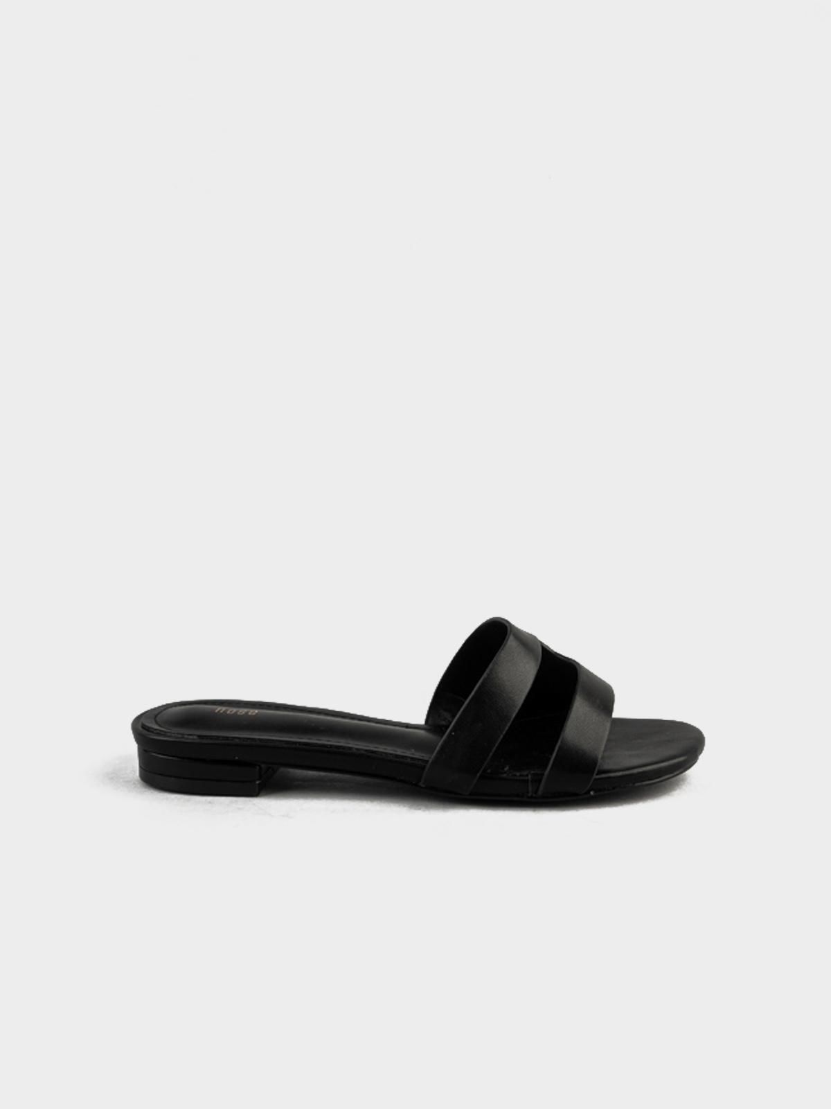 Low Heel Slide - Black