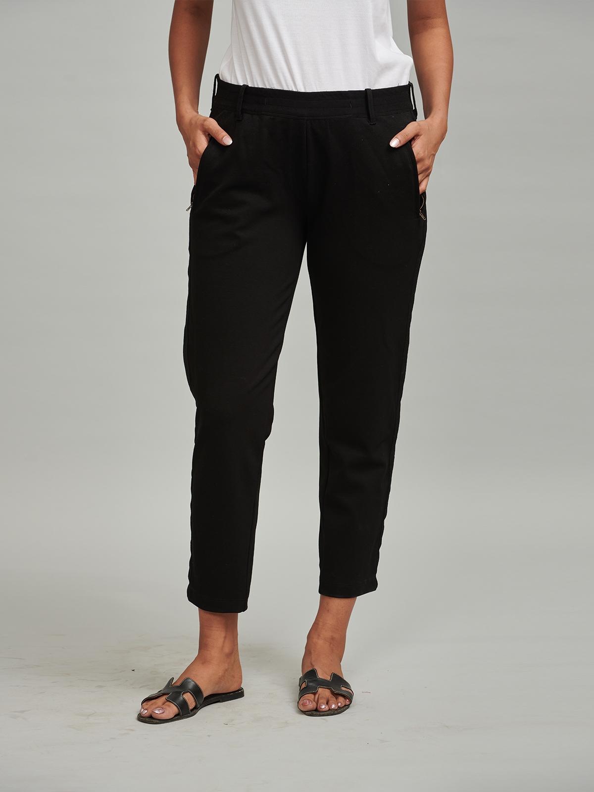 Knit Tuxedo Pant - Black