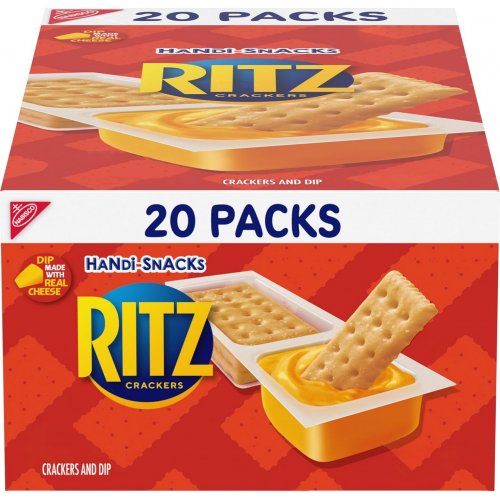 Handi-Snacks RITZ Crackers 'N Cheesy Dip Snack Packs, 20 Snack Packs 