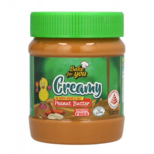 Bake For You Creamy Peanut Butter - No Added Sugar & Salt