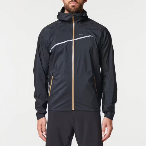 Men's Trail Running Waterproof Jacket - Black