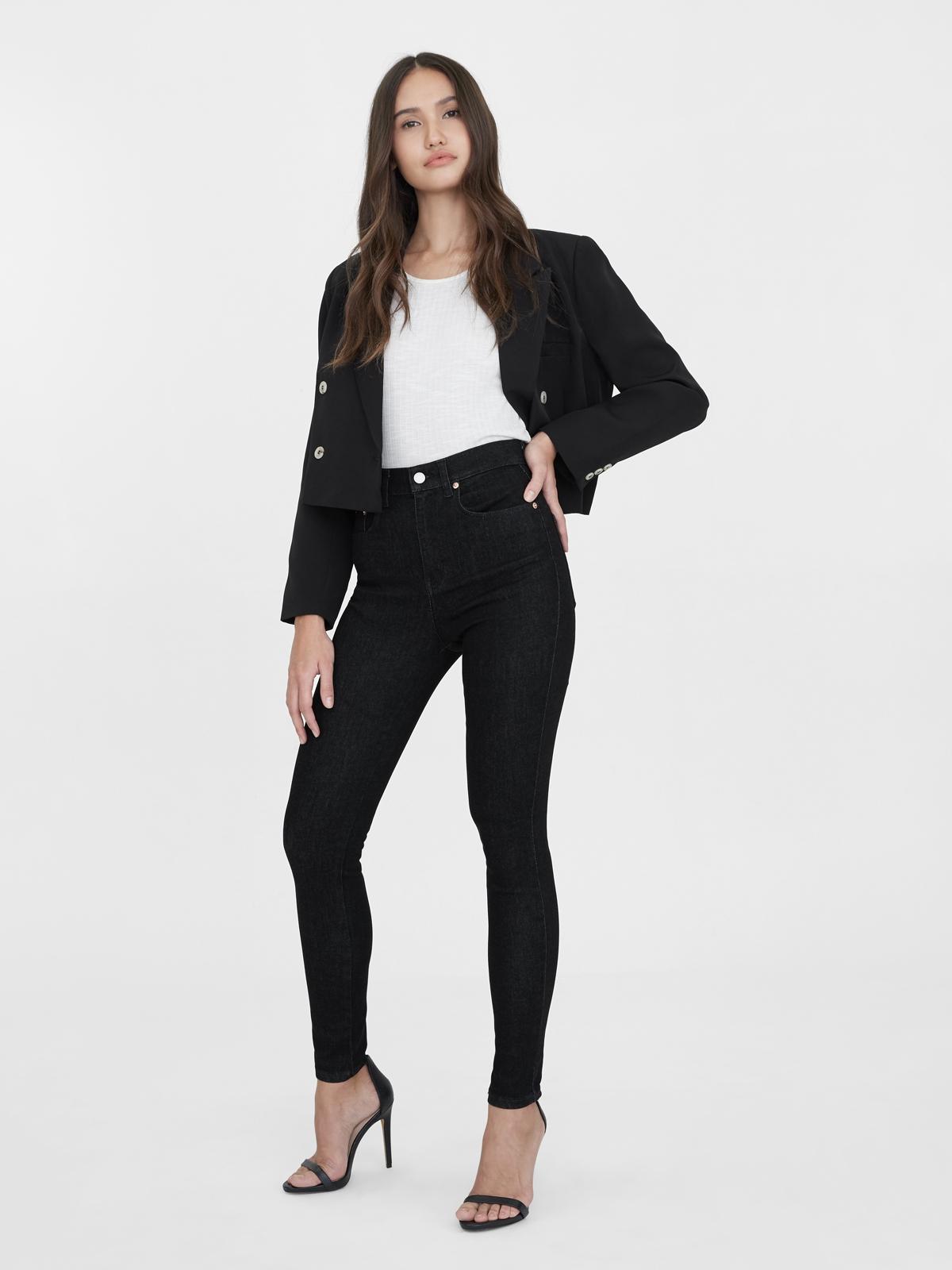 Water Neutral High Waisted Skinny Jeans - Black