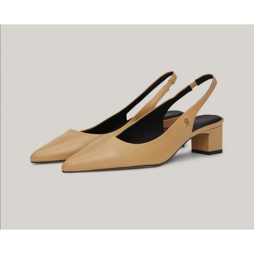 TH Monogram Leather Slingback Heels