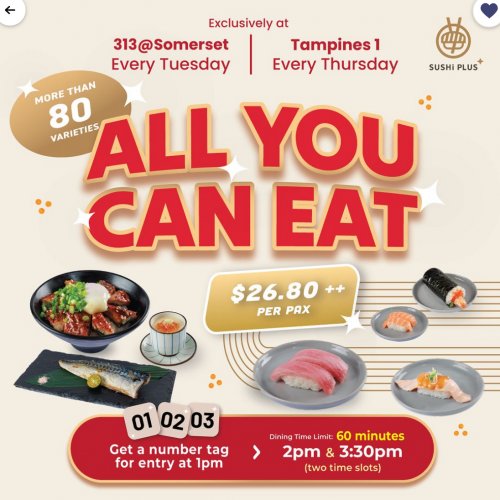 Sushi Plus: All You Can Eat Sushi Extravaganza!