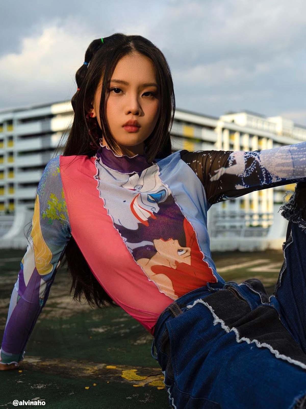 Disney Princesses and Villains Top - Purple