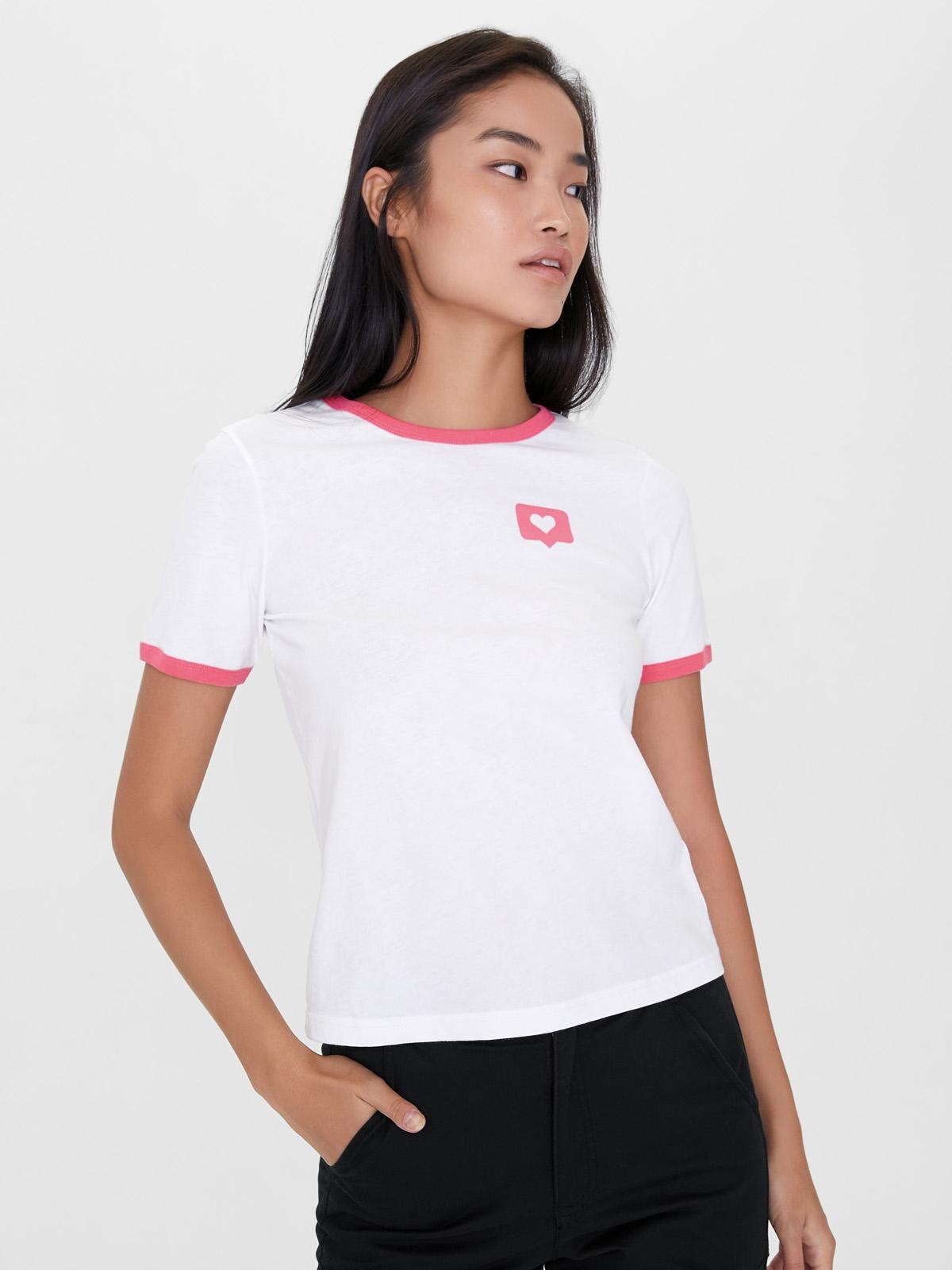 Heart Graphic Tee - White