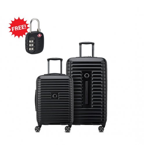 Delsey Paris Cruise 2-piece Trunk Set 56cm+73cm - Black