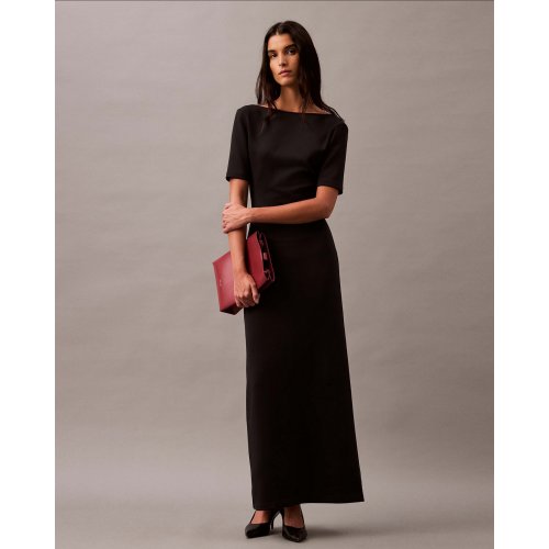 Backless Jersey Dress - Black Beauty