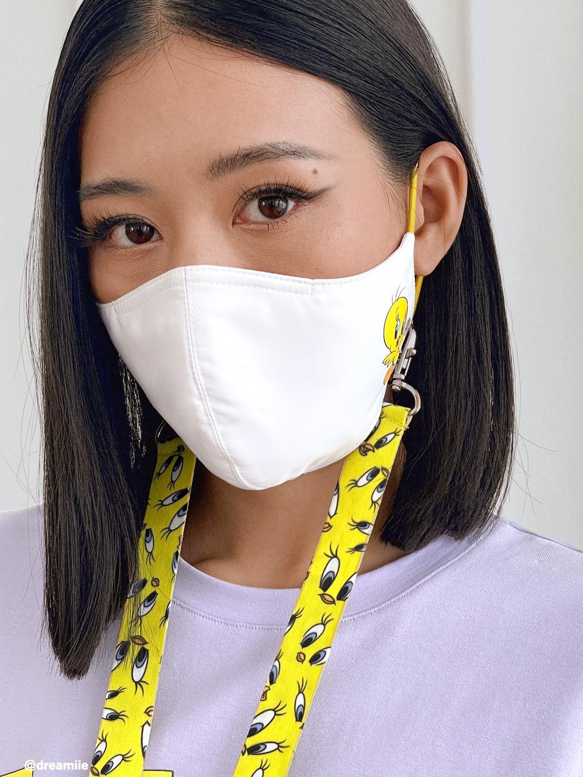 Looney Tunes Tweety Mask Strap Set - White