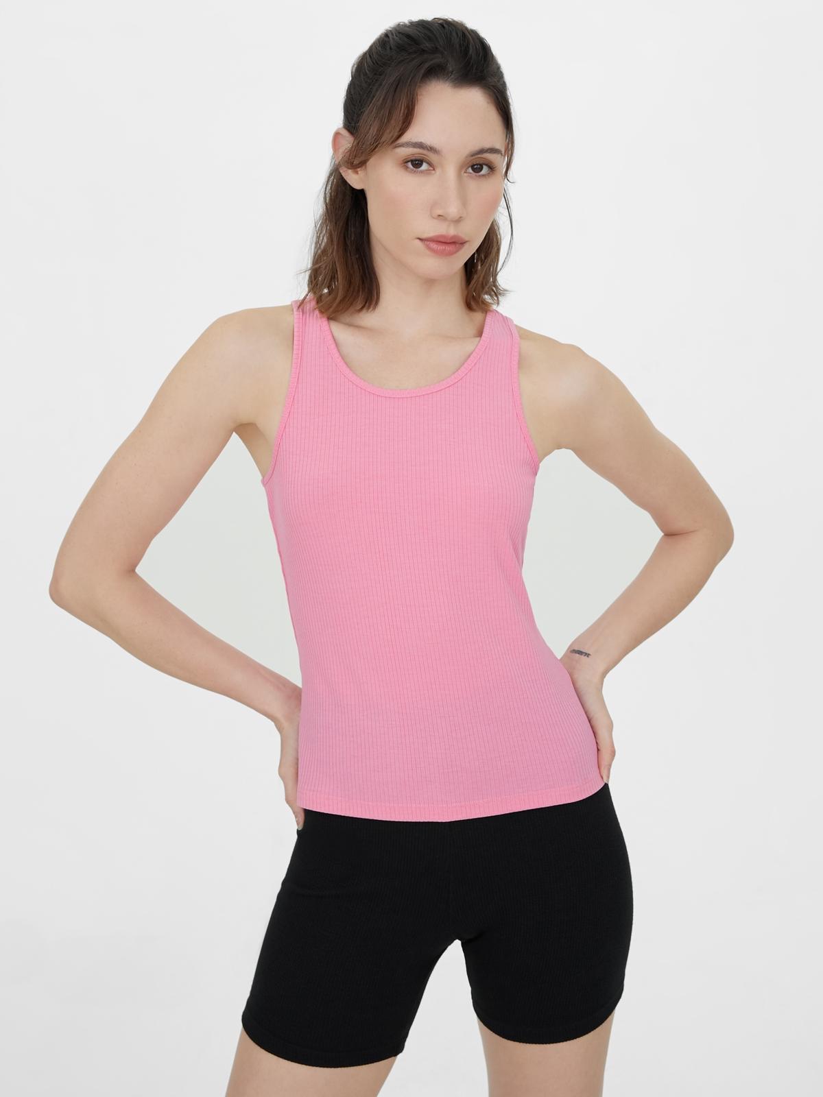 Ribbed Tank - Pink