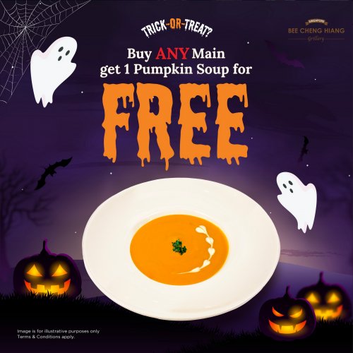 Order Any Main & Get Free Pumpkin Soup