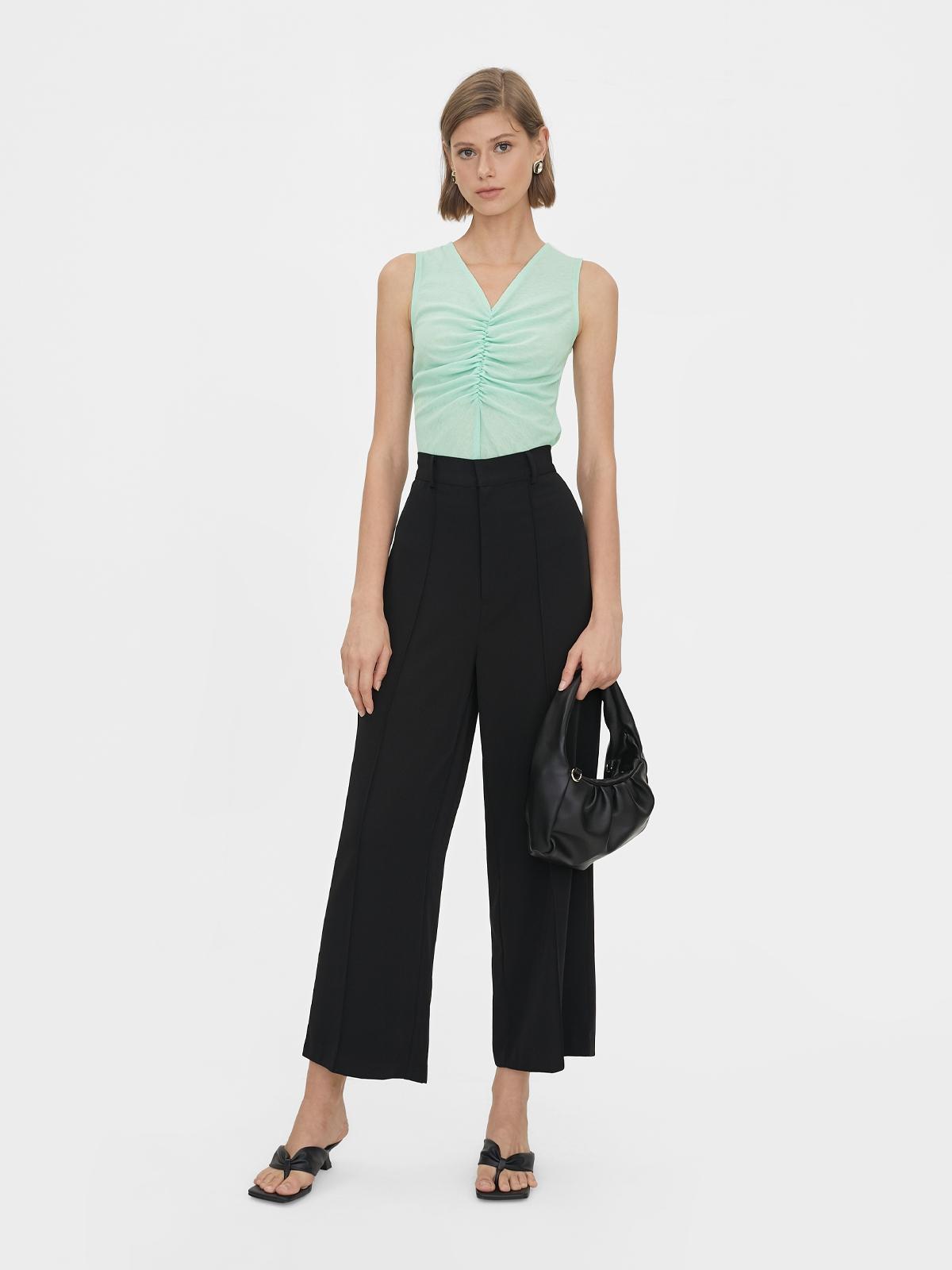 Ruched Sleeveless Top - Mint