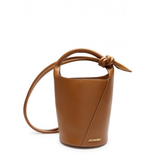 JACQUEMUS Le Petit Tourni leather bucket bag 