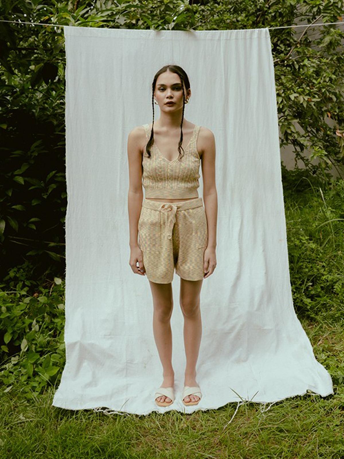 Cable Tank Top - Candy Yellow