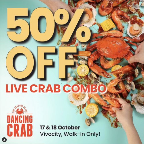 Dive into Our Super Splashing Deal – 50% OFF Live Crab Combo Bags!