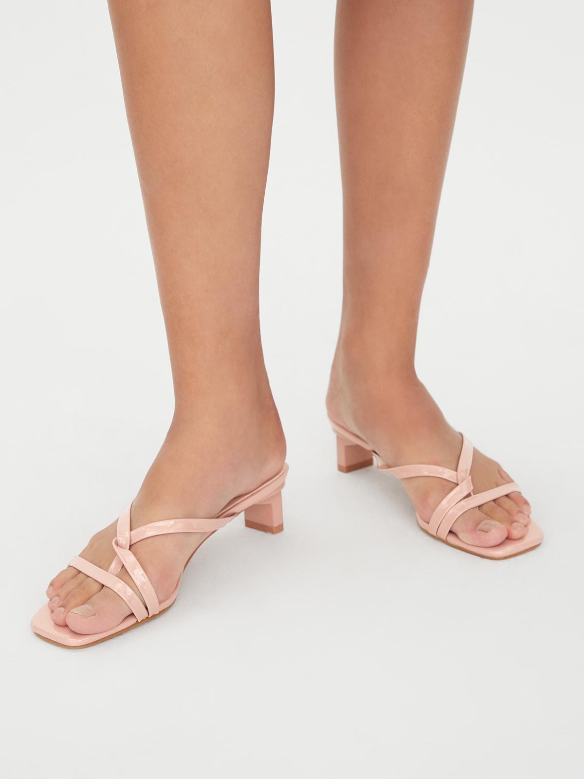 Strappy Heel Slide - Beige