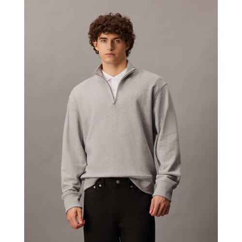  Chenille Monogram Zip Through Sweatshirt