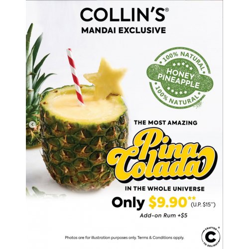 Enjoy Pina Colada only at $9.90