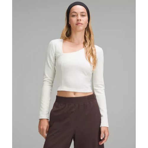 Ribbed Softstreme Asymmetrical Long-Sleeve Shirt 