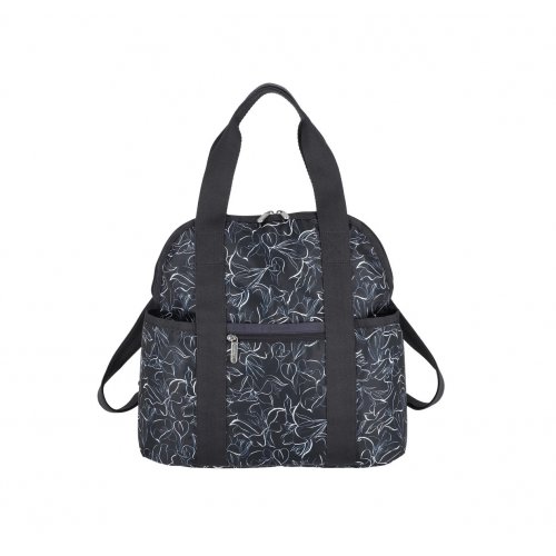 Sketched Floral Navy Double Trouble Backpack