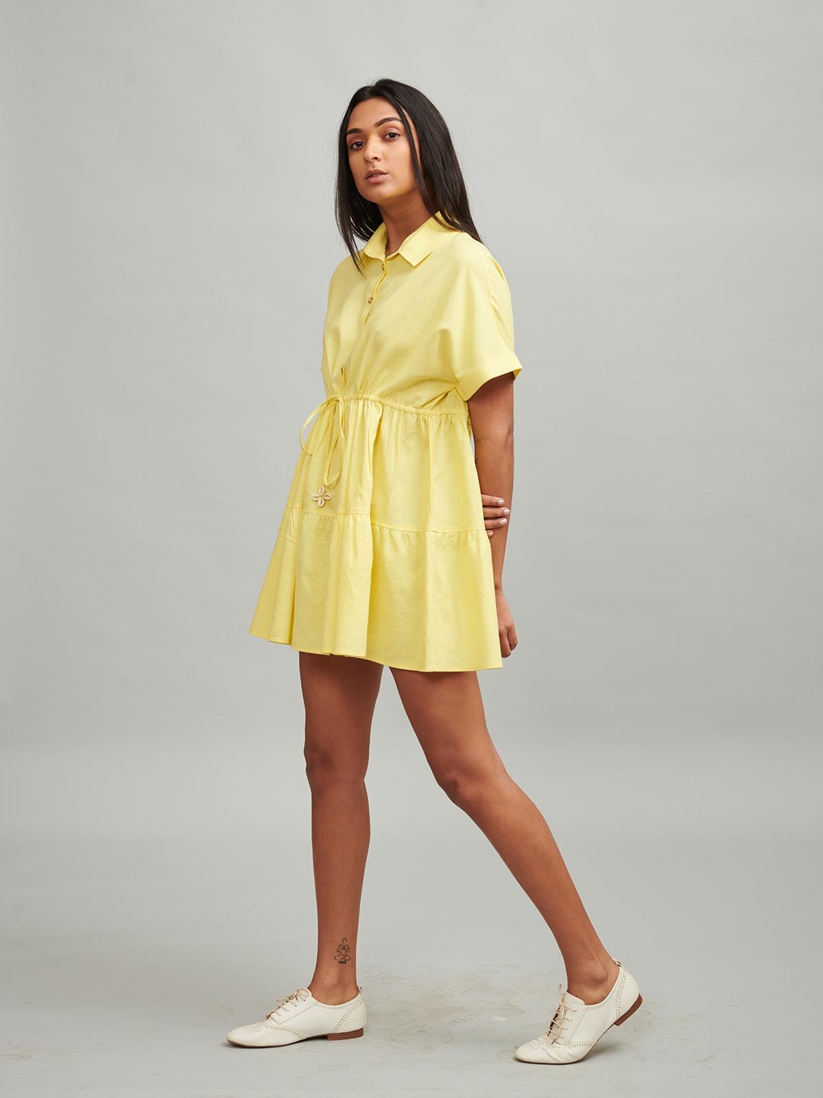 Tiered Linen Mini - Yellow