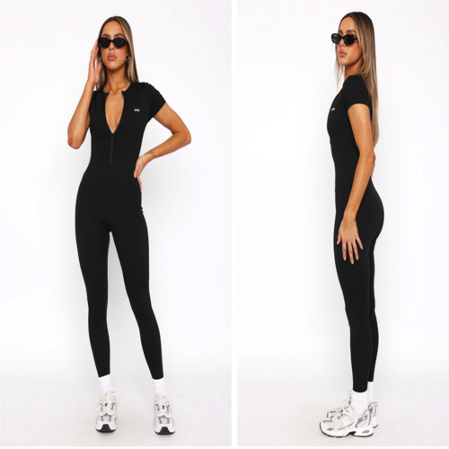 Work Hard Jumpsuit Black