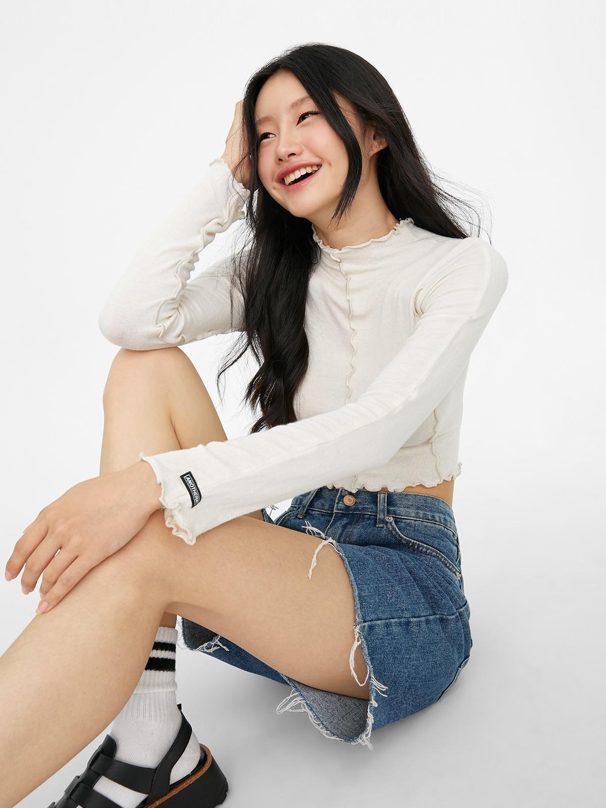 Another A X Incision Top - Ivory