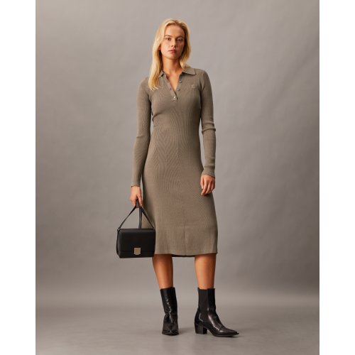  Fit & Flare Maxi Polo Dress