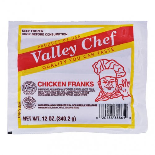 Valley Chef Chicken Franks (340g)