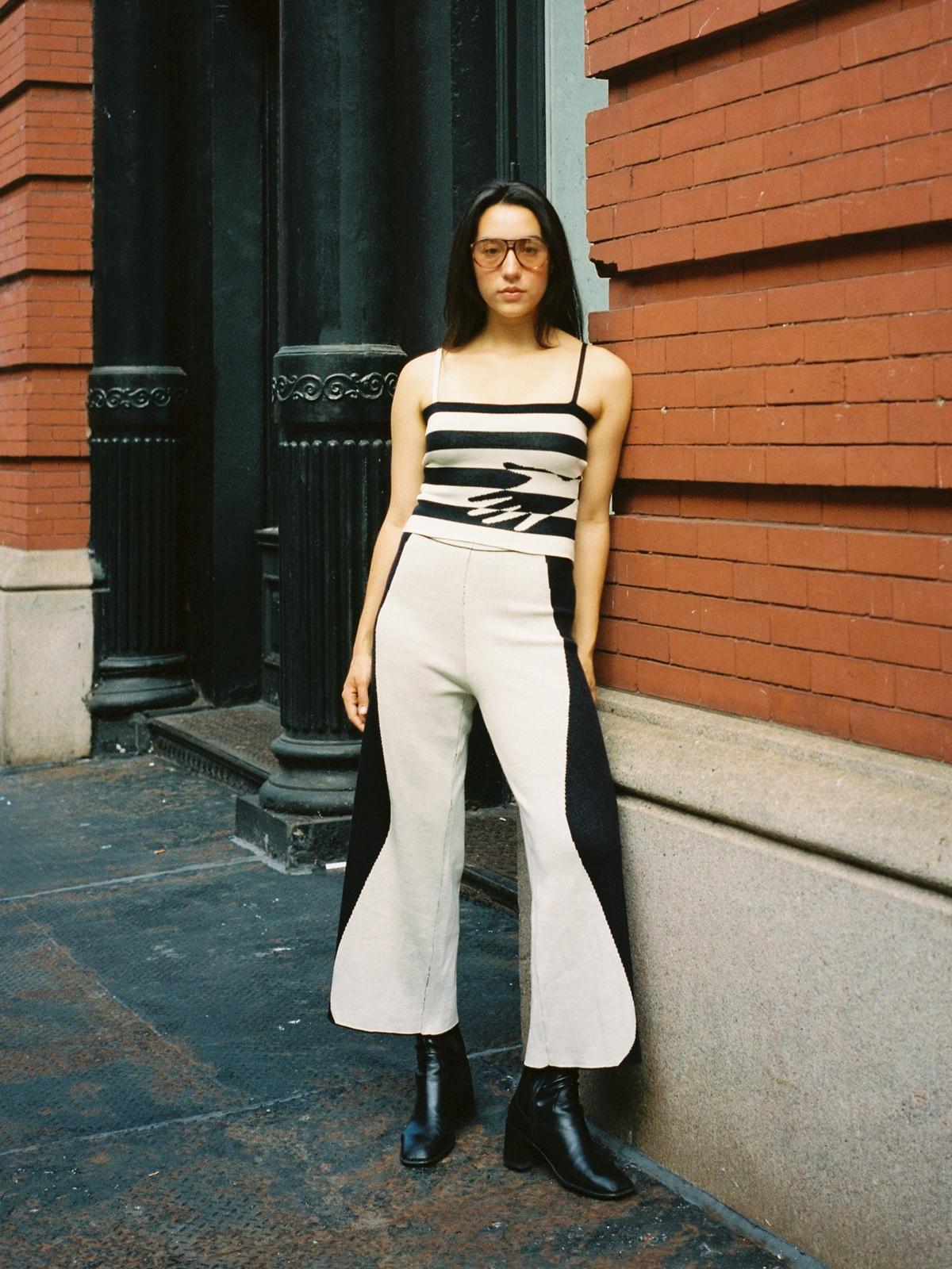 Silhouette Knit Pants - Off-White