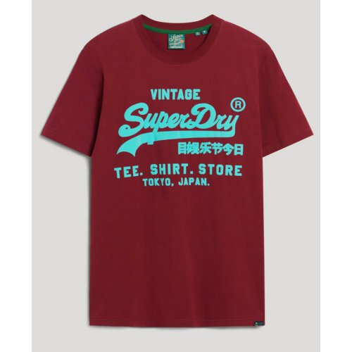 Neon Vintage Logo T-Shirt - Rich Berry Purple