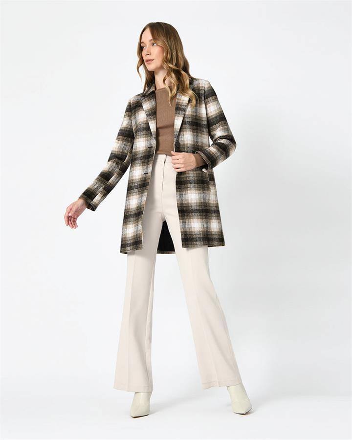 Maha Check Coat