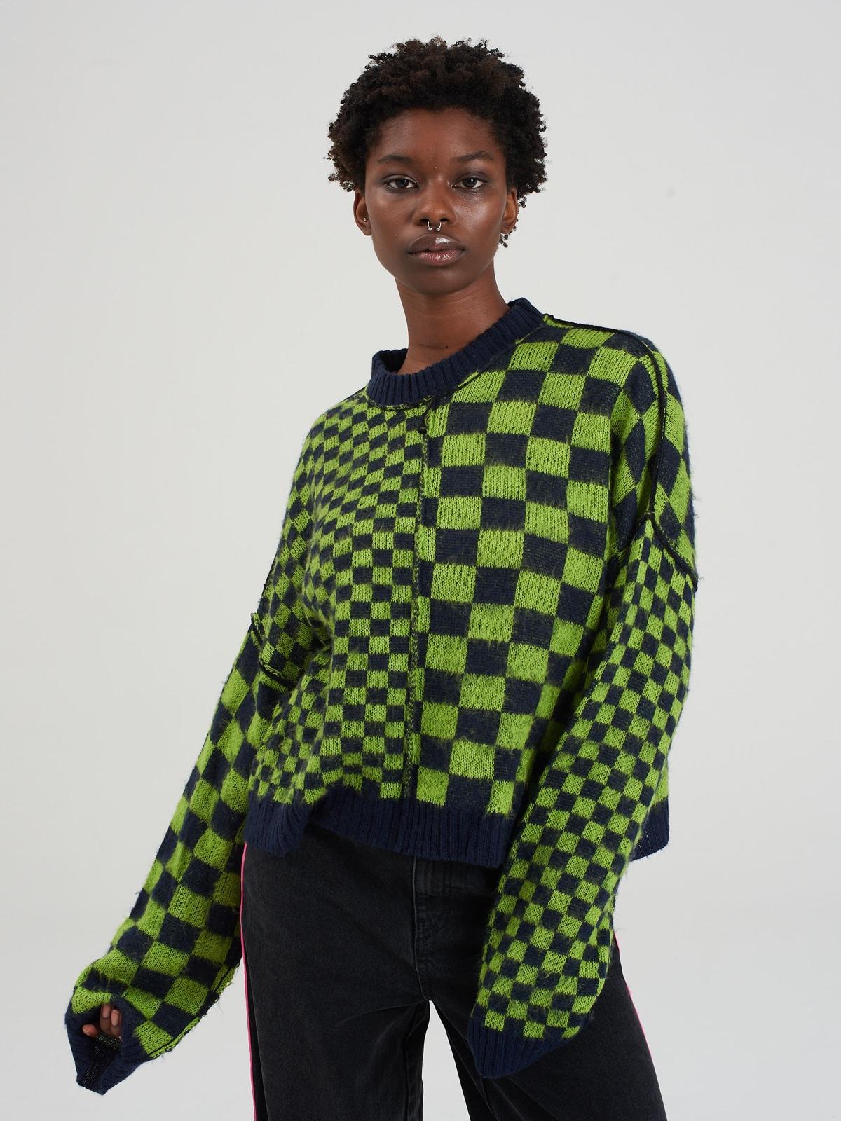 Yeet Knit - Lime Blue