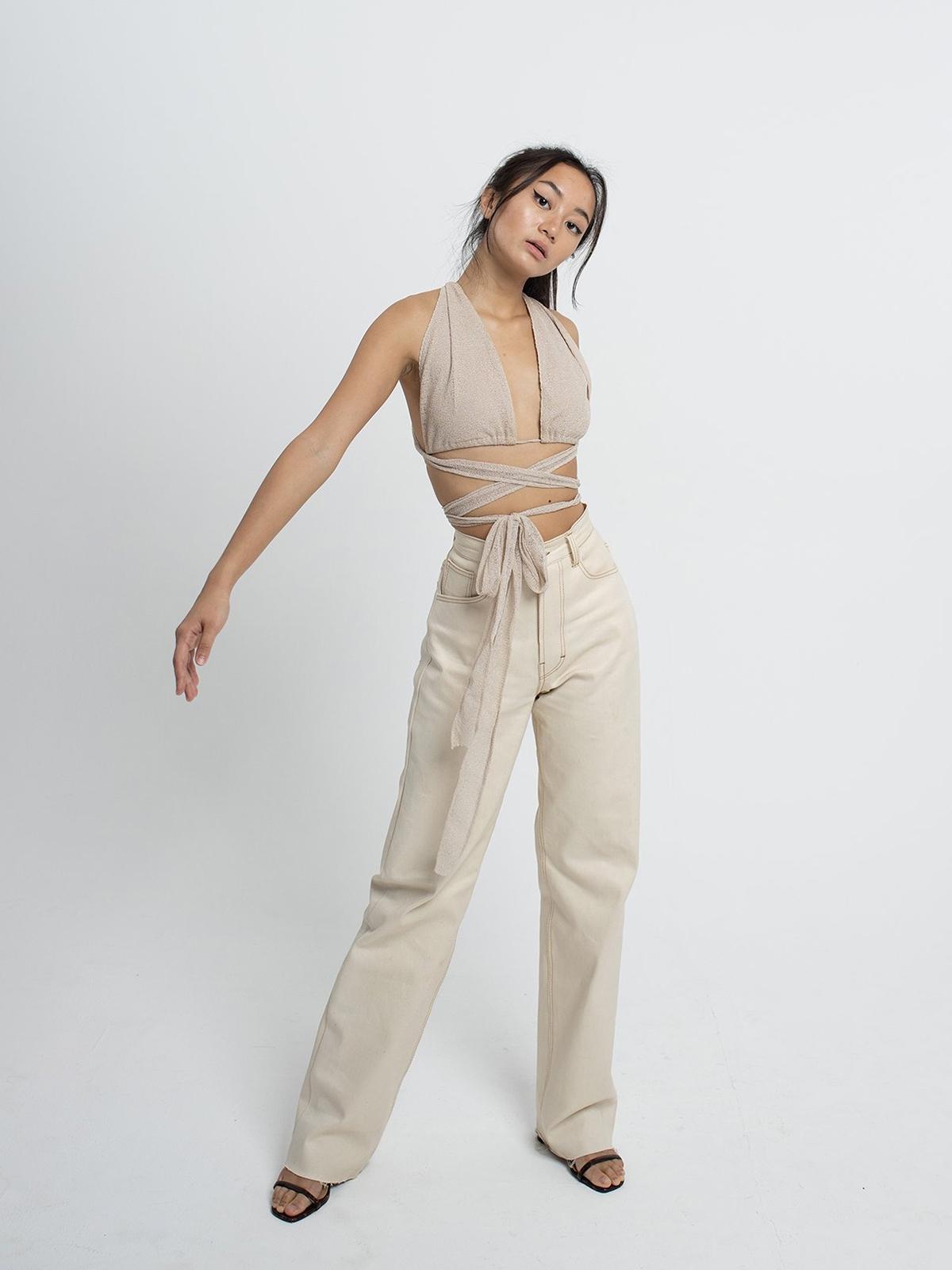 Millie Baggy Jeans - Natural