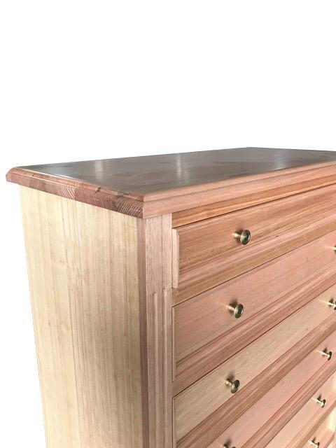 Mondo custom timber 7 drawer tallboy