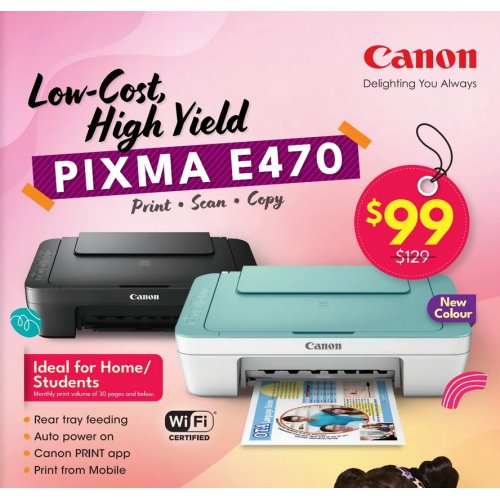 Low-Cost High Yield PIXMA E470 