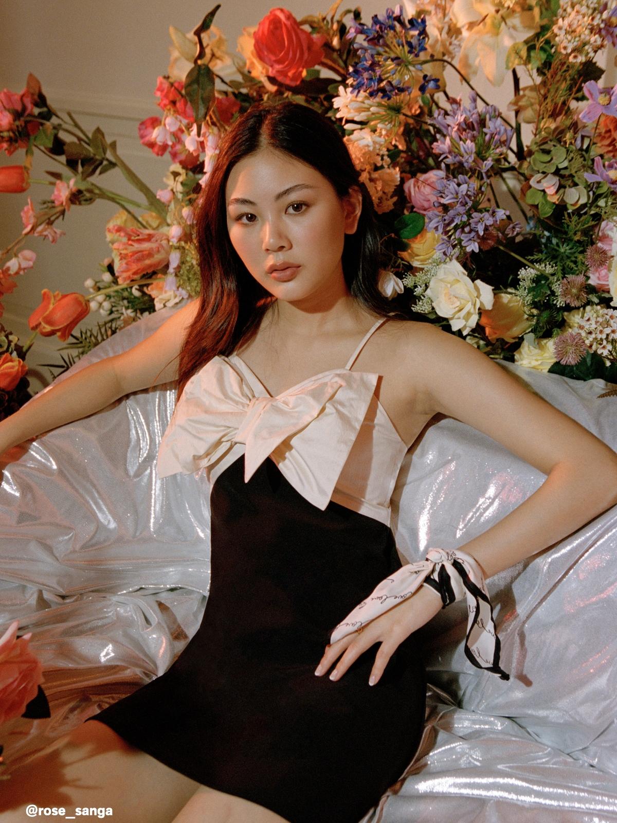 Mini Bow Detail Dress - Cream