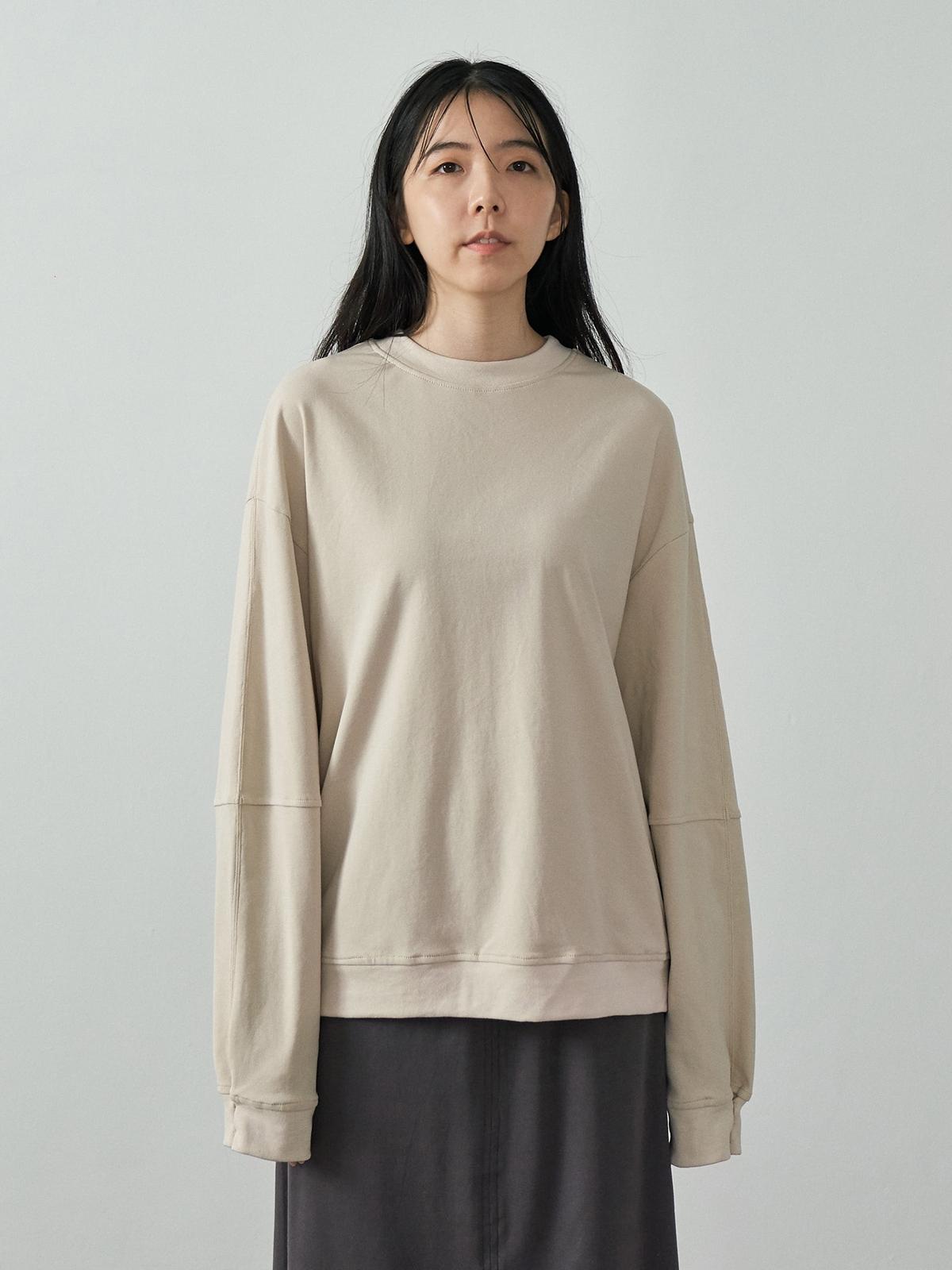 Sport Lounge Long Sleeve Pullover - Sand Beige