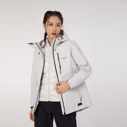 Women's Travel 3 in 1 Waterproof Jacket 500 -5°C