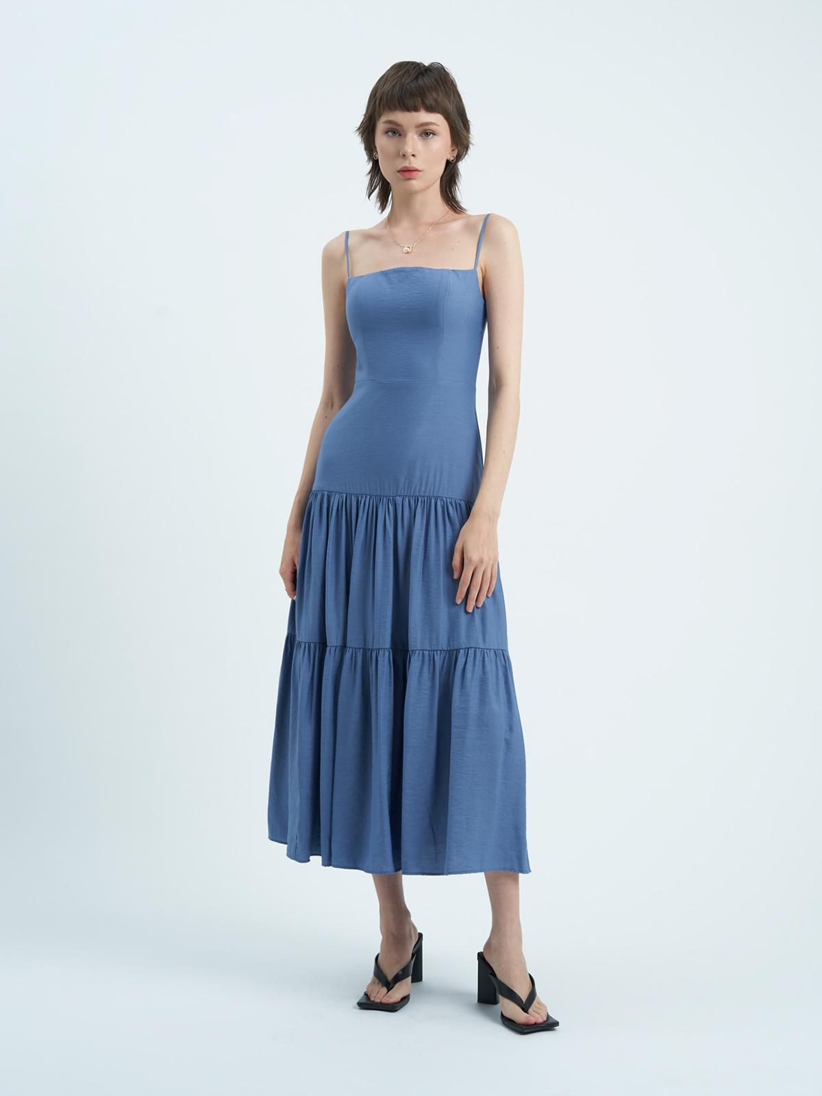 Arie Slip Dress - Blue