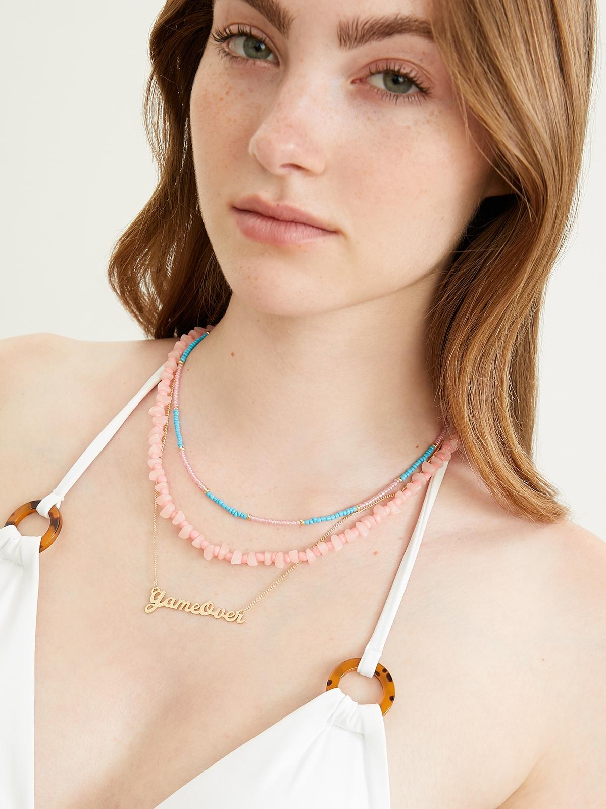 Game Over Necklaces Set - Multi Color