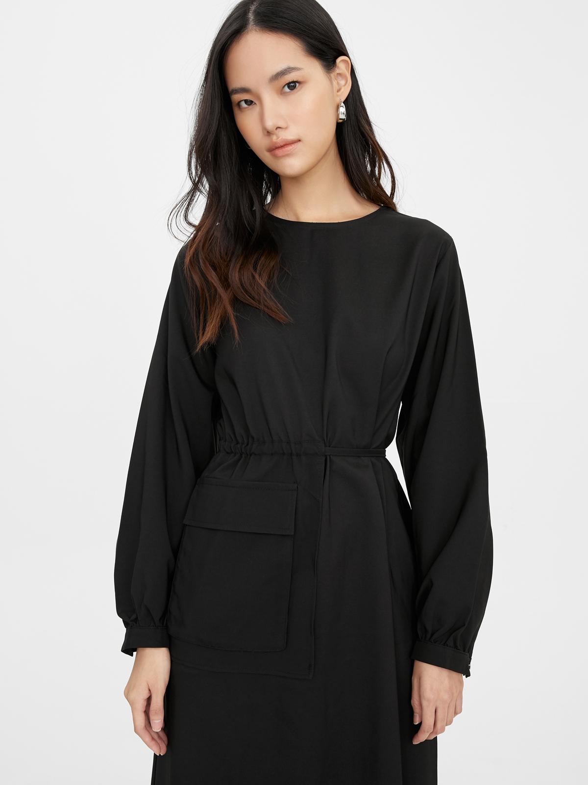 3.3 Field Trip x Pocket Detail Dress - Black
