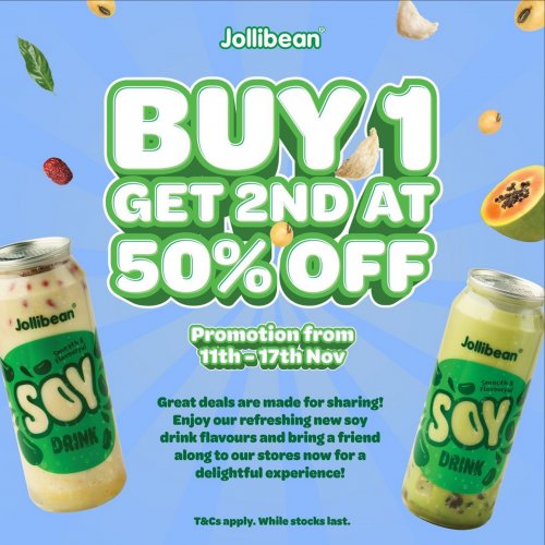 Buy 1 Get 2nd at 50% Off!