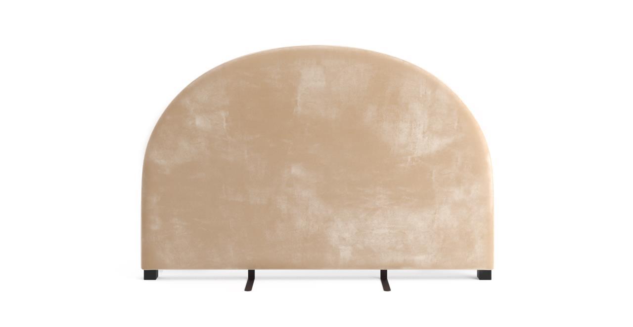 Arch King Size Bed Head Almond Spice