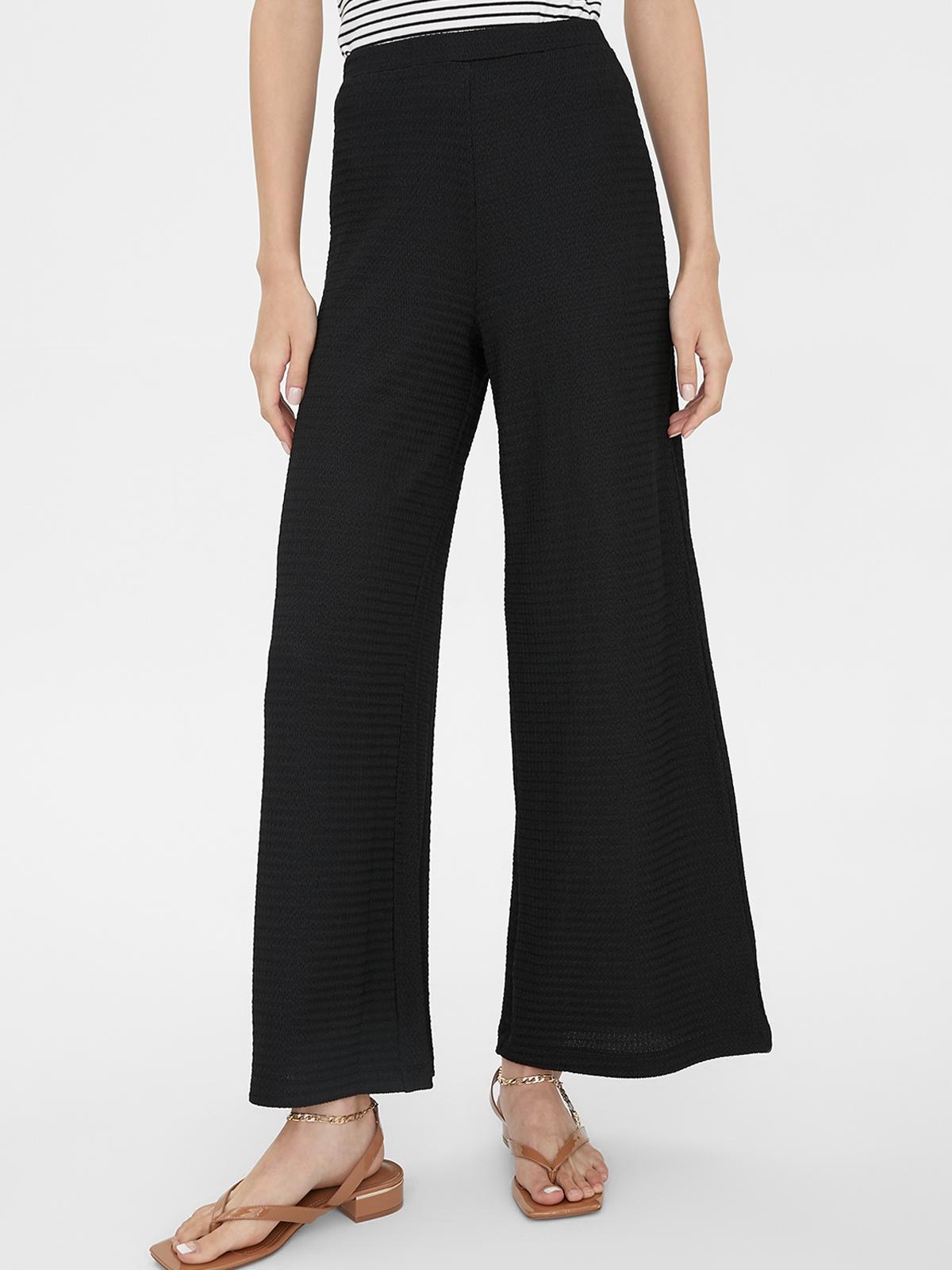 Wide Leg Pants - Black