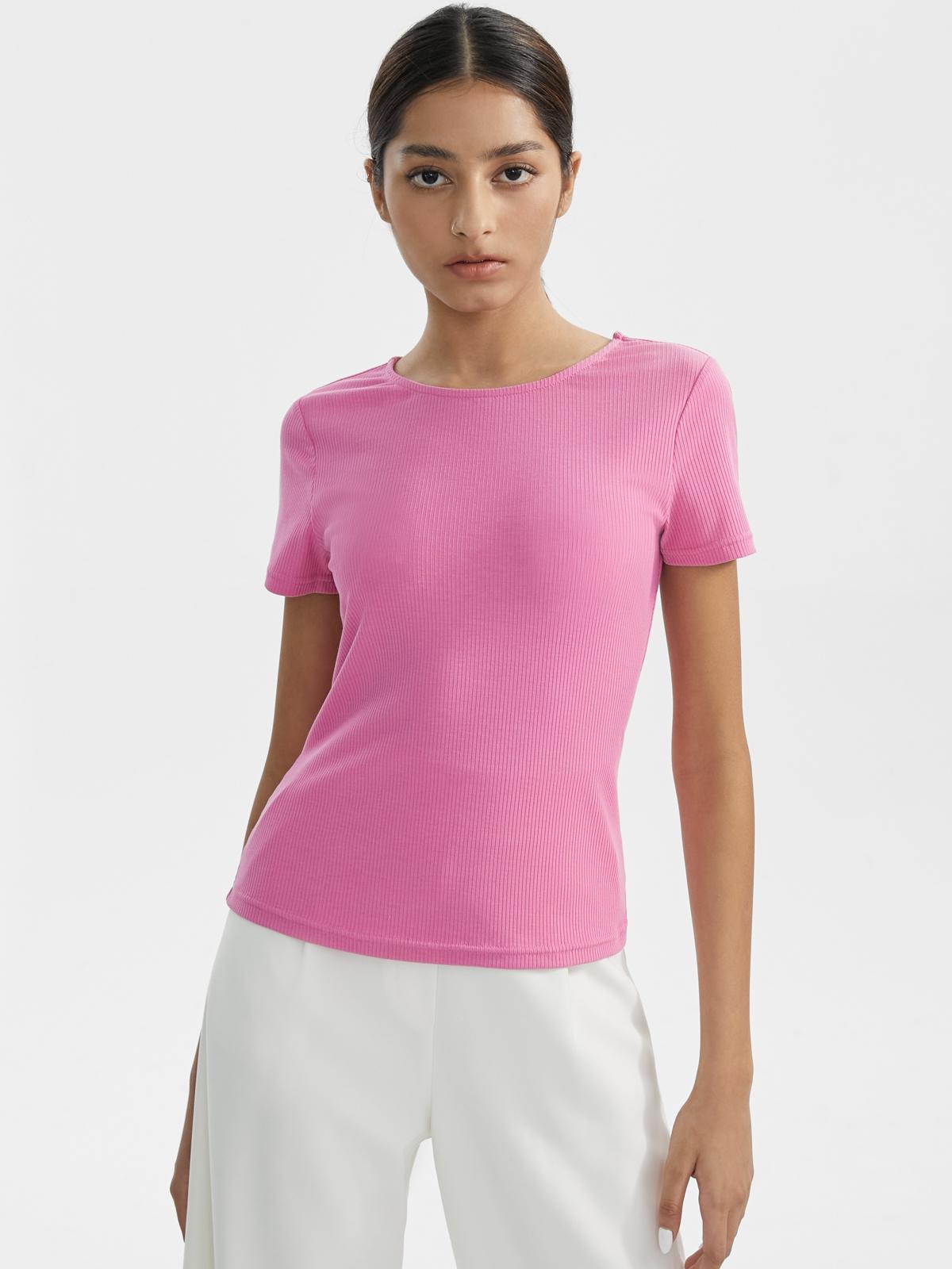Crew Neck Basic Tee - Pink